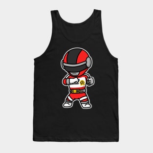 Red1 Biomen Super Sentai Chibi Style Kawaii Tank Top